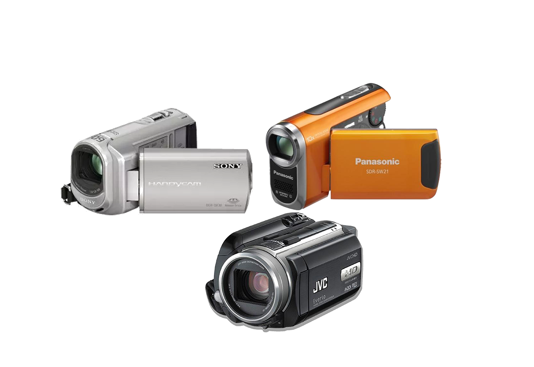 trois caméscopes vintage CopainCam