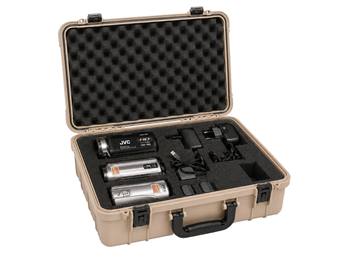 Mallette CopainBox avec 3 caméscopes vintage